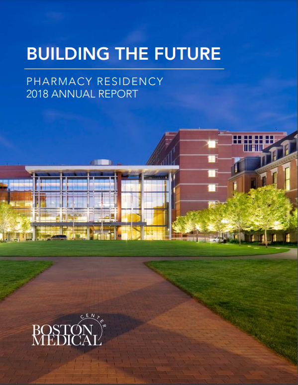 Pharmacy Residency Annual Report Boston Medical Center